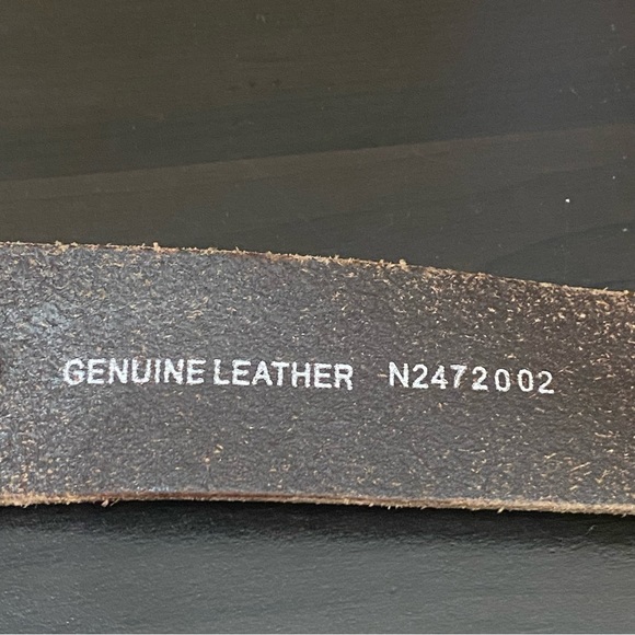 Vintage NOCONA Co. Bullet Stud Leather Belt with Eagle Brass Belt Buckle Size 38 - Picture 15 of 15